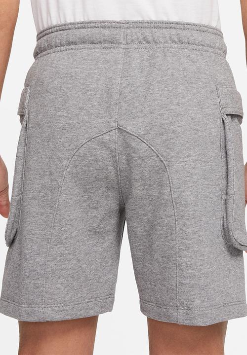 Nike - B nsw club cargo short - carbon heather/white
