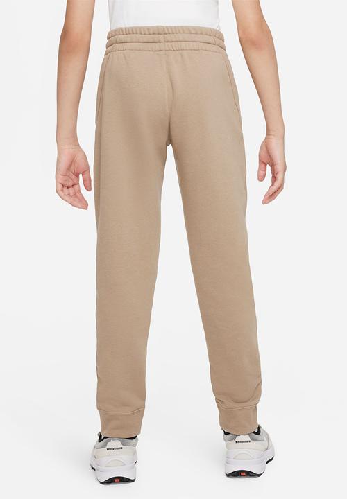 Nike - B nsw club ft jogger pant - khaki & black