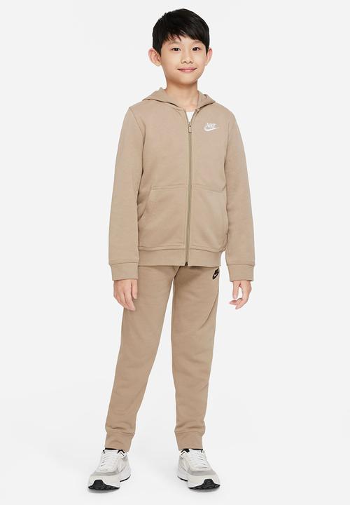 Nike - B nsw club ft jogger pant - khaki & black