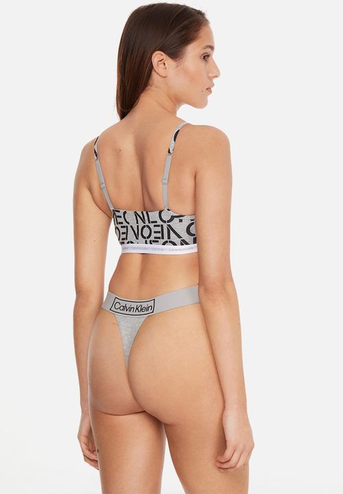Calvin Klein - Unlined bralette 2 pack - white/grey heather