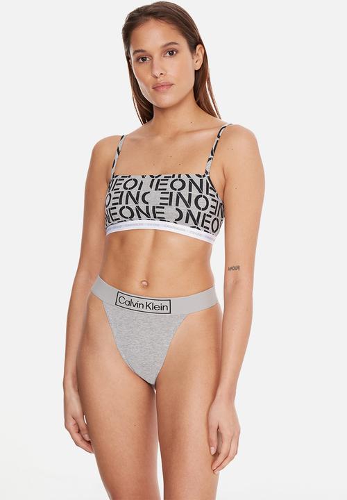 Calvin Klein - Unlined bralette 2 pack - white/grey heather