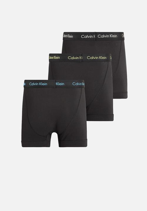 Calvin Klein - Trunk 3 pack - ocean storm/lime/signature blue