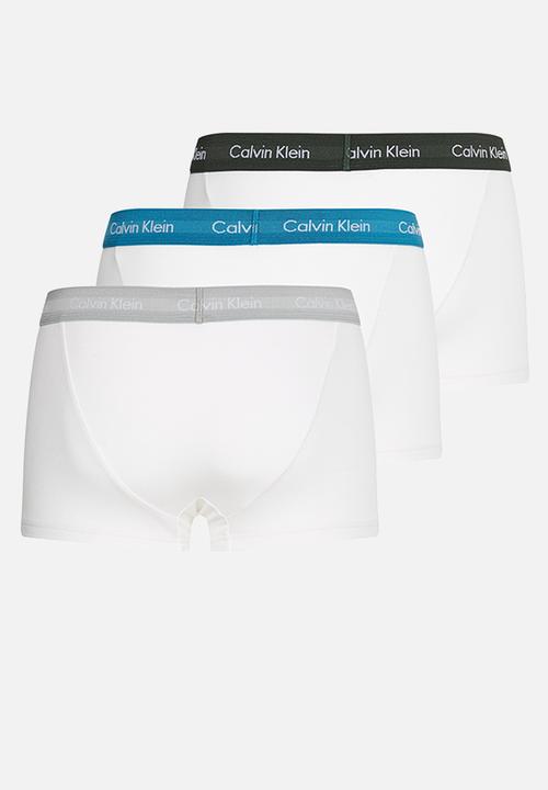 Calvin Klein - Low rise trunk 3 pack - white