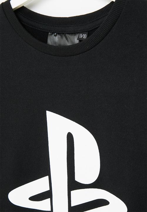 Rebel Republic - Playstation pinstripe sweater - black