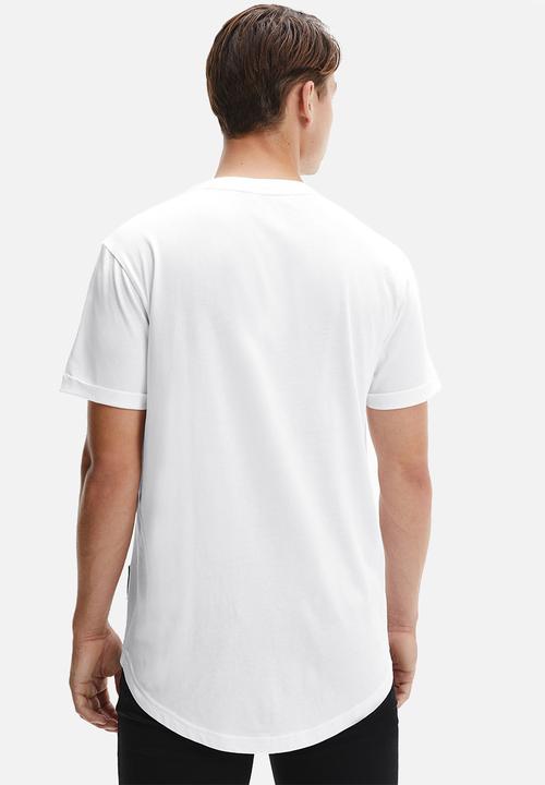 Calvin Klein - Badge turn up sleeve - bright white