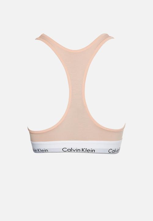 Calvin Klein - Unlined bralette - peach melba