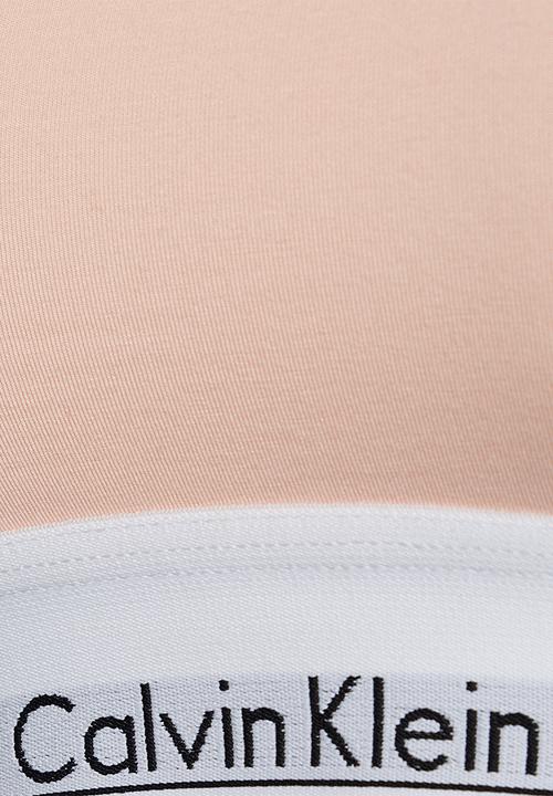 Calvin Klein - Unlined bralette - peach melba