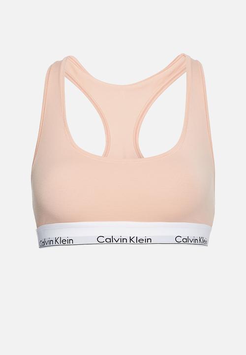 Calvin Klein - Unlined bralette - peach melba