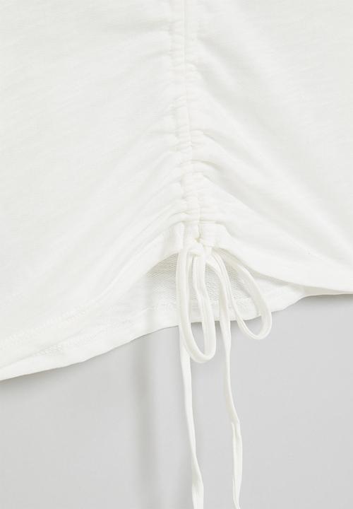 MANGO - T-shirt swipe - white
