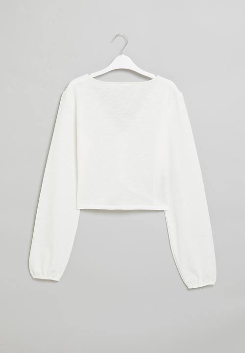 MANGO - T-shirt swipe - white