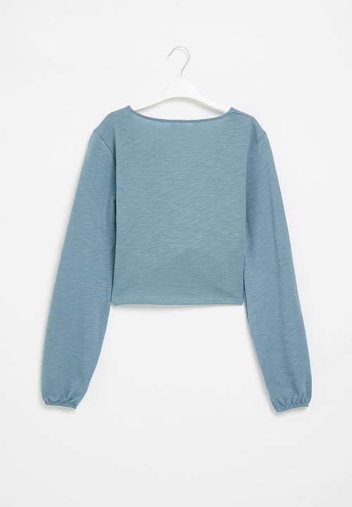MANGO - T-shirt swipe - blue