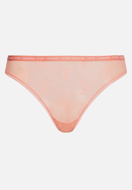 Calvin Klein - Ck one logo mesh - mellow orange
