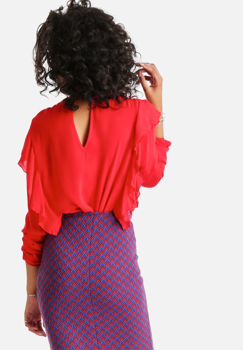 VILA - Sonny Ruffle Top