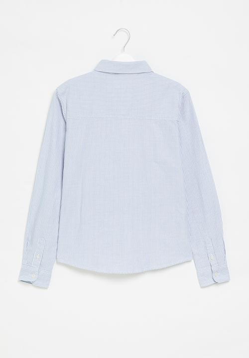 MANGO - Shirt oxford - blue