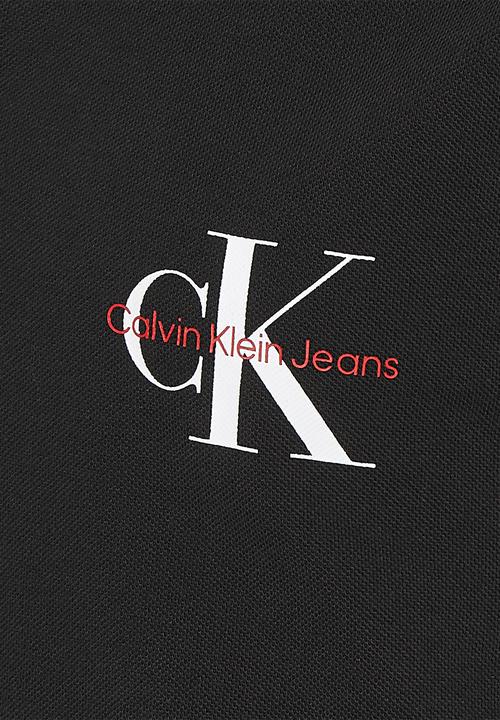 Calvin Klein - Monogram logo polo - ck black