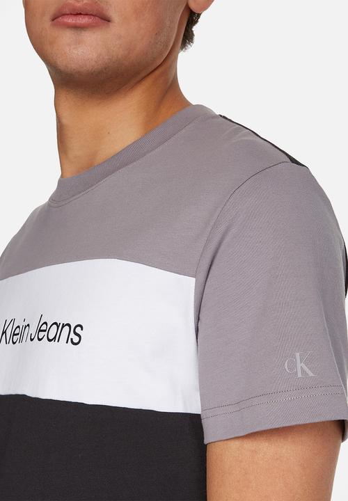 Calvin Klein - Colorblock tee - ck black