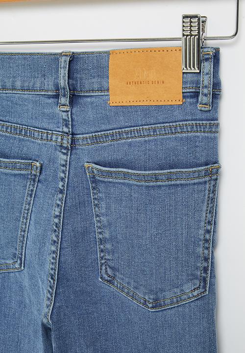 MANGO - Jeans split - blue