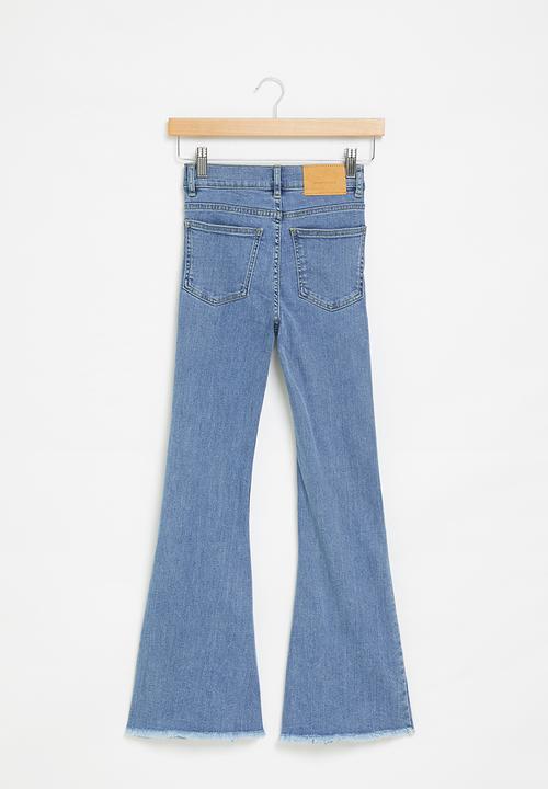 MANGO - Jeans split - blue