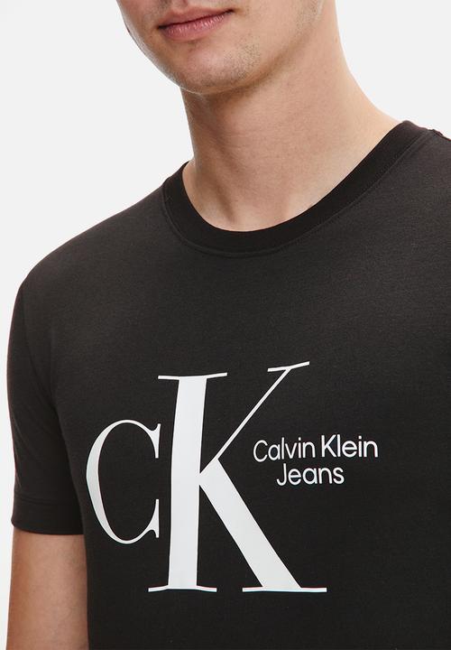 Calvin Klein - Dynamic ck center chest tee - ck black