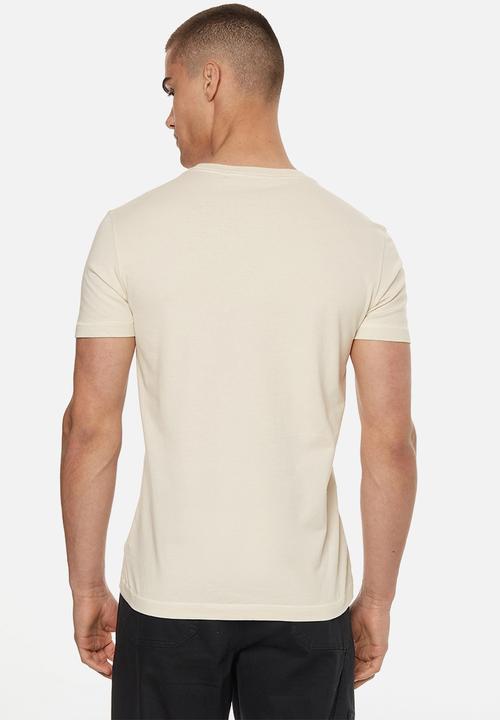 Calvin Klein - Monogram logo tee - eggshell