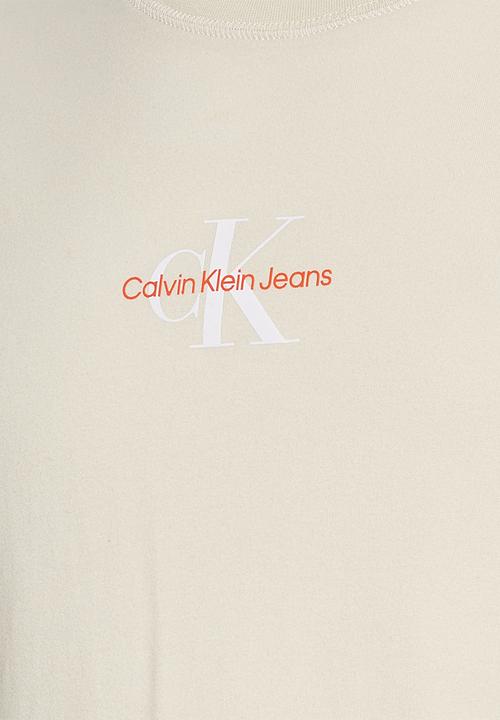 Calvin Klein - Monogram logo tee - eggshell