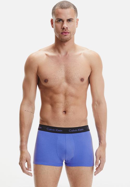 Calvin Klein - Low rise trunk 3 pack - zero below/subdued/dark lavendar
