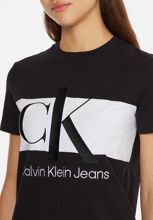 Calvin Klein - Blocking T-shirt dress - black