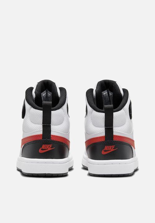 Nike - Court borough mid 2 (psv) - white/university red-black