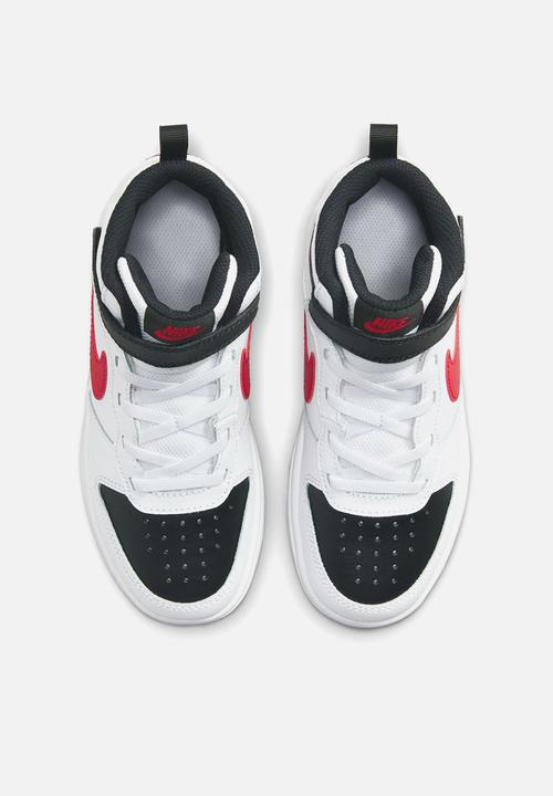 Nike - Court borough mid 2 (psv) - white/university red-black