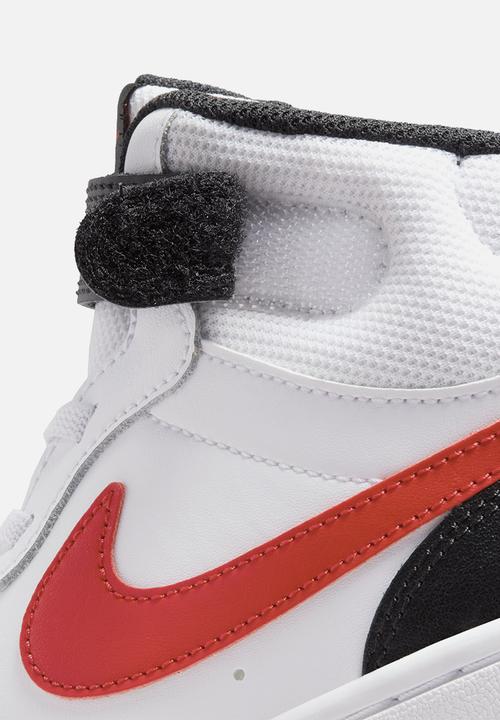 Nike - Court borough mid 2 (psv) - white/university red-black