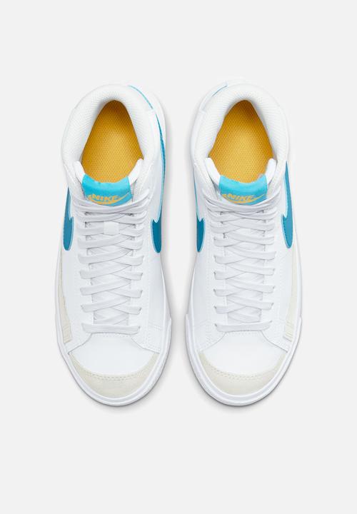 Nike - Nike blazer mid '77 - white/laser blue-yellow ochre-light bone