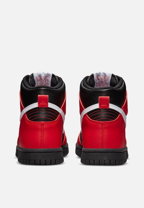 Nike - Nike dunk high - black/white-university red