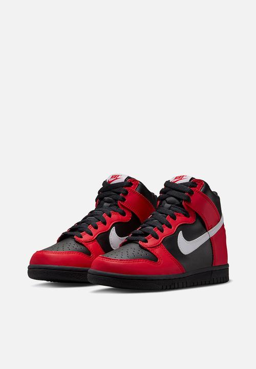 Nike - Nike dunk high - black/white-university red