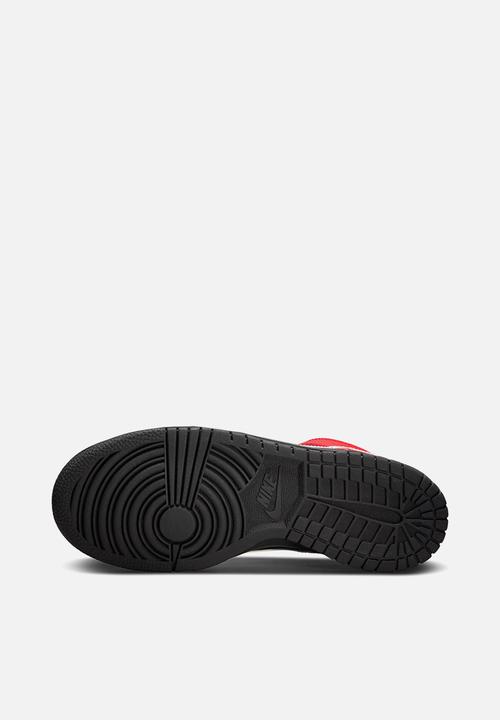Nike - Nike dunk high - black/white-university red