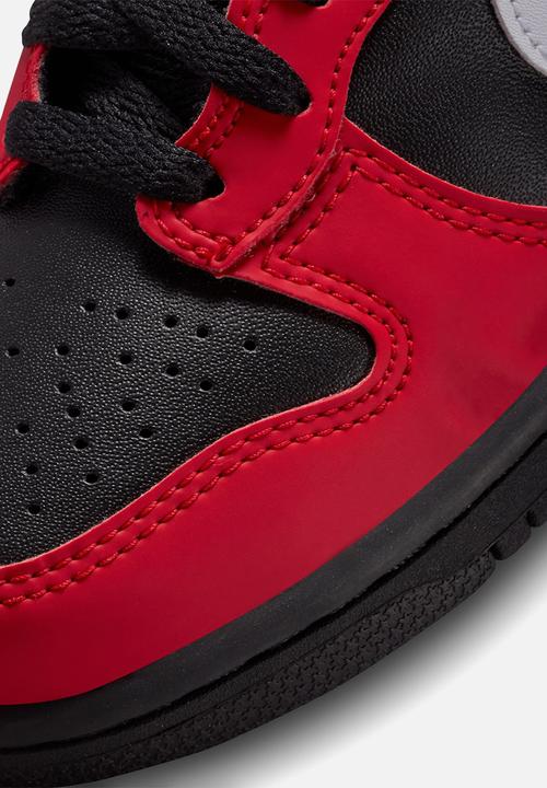 Nike - Nike dunk high - black/white-university red