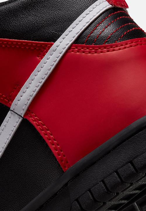 Nike - Nike dunk high - black/white-university red