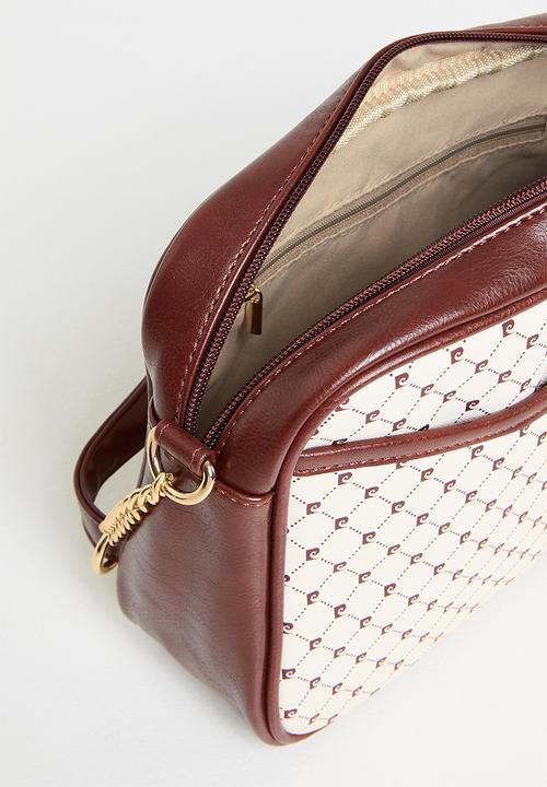 Pierre Cardin - Pc logo e/w chain crossbody - cream brown