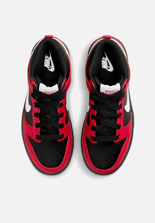 Nike - Nike dunk high - black/white-university red