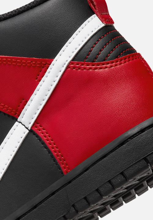 Nike - Nike dunk high - black/white-university red