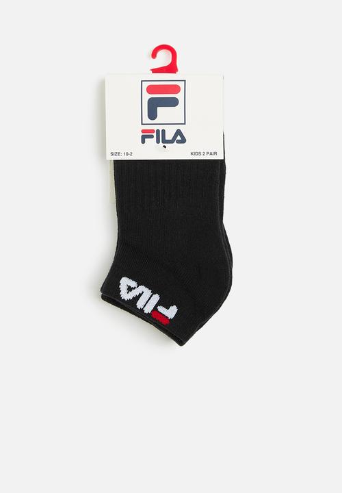 FILA - Stallone ankle sock kids 2-pack - black