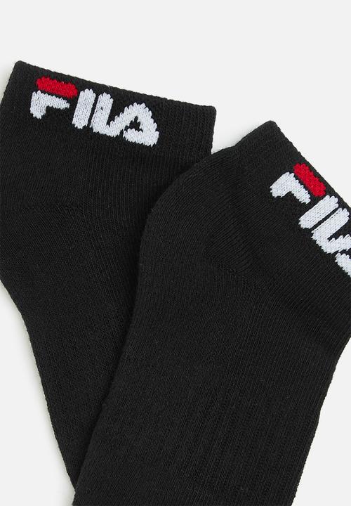 FILA - Stallone ankle sock kids 2-pack - black