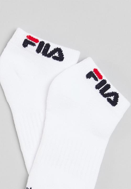 FILA - Stallone ankle sock kids 2-pack - white