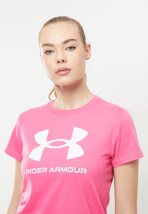 Under Armour - Live sportstyle graphic short sleeve - bubblegum/white
