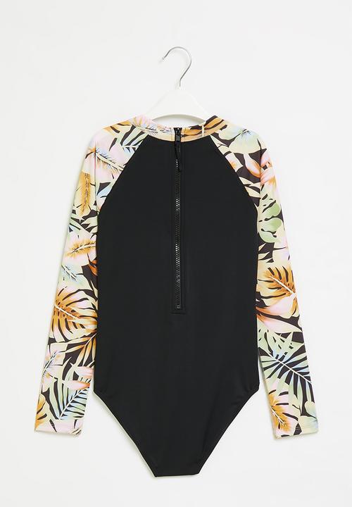 Billabong  - Postcards onepiece sunshirt - black
