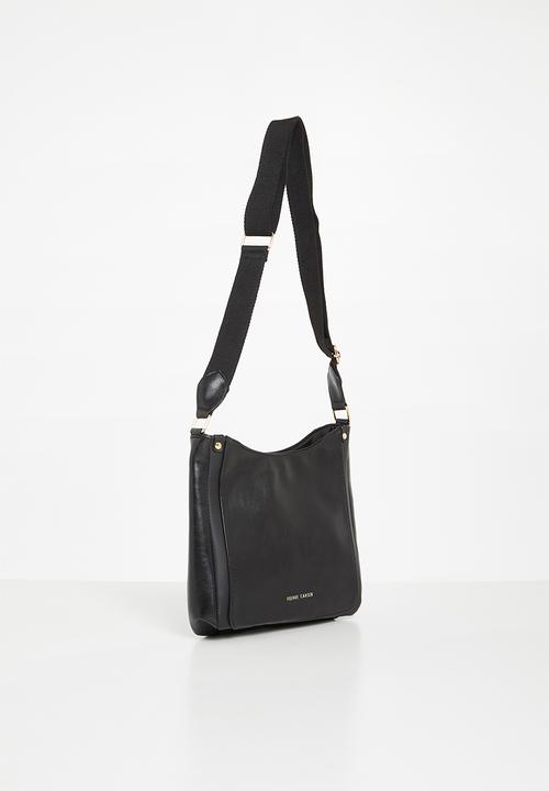 Pierre Cardin - Charlie large crossbody (webbing strap) - black