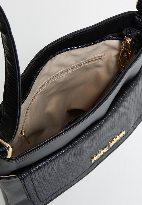 Pierre Cardin - Londi textured trim crossbody - black