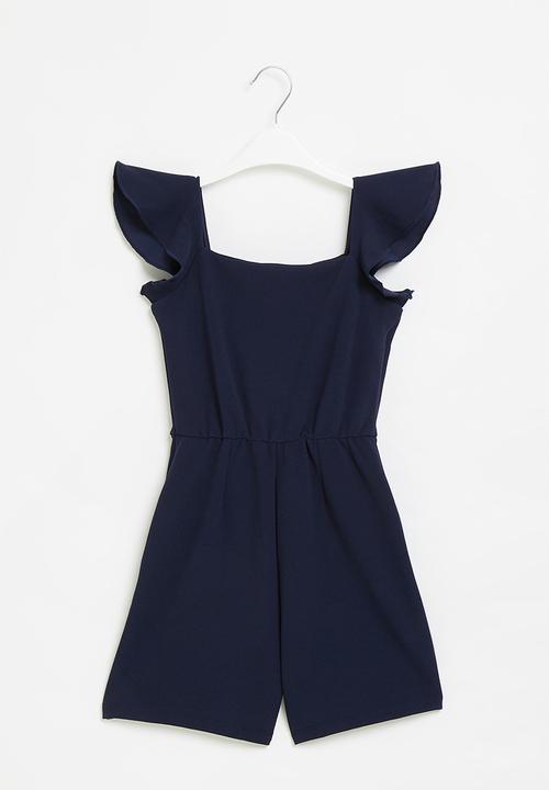 SISSY BOY - Playsuit with ruffle straps - navy