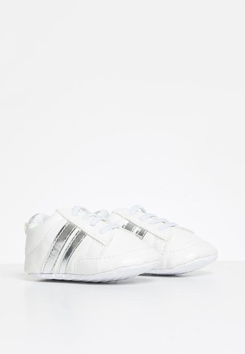 Pop Candy - Baby sneaker - white & silver