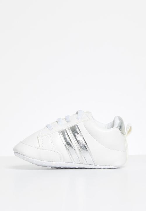 Pop Candy - Baby sneaker - white & silver