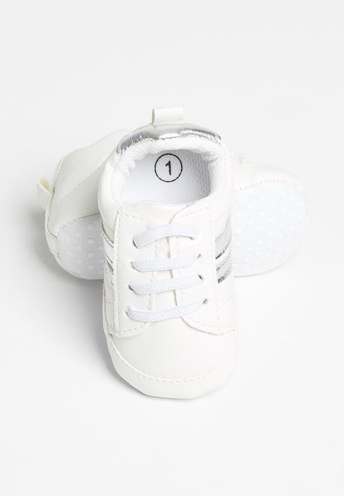 Pop Candy - Baby sneaker - white & silver